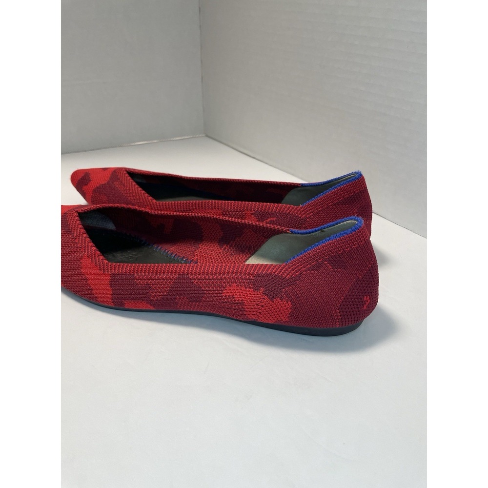 Rothy's The Point Flats Slip On Women's Size 7 Red camouflage Pattern - Picture 7 of 15